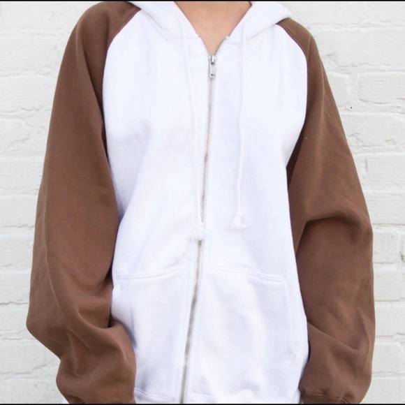 Brandy Melville Tops Brandy Melville Zip Up Hoodie Poshmark